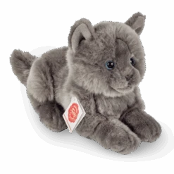 Teddy Hermann 91831 Kartäuser Katze Liegend Ca. 20cm Plüsch