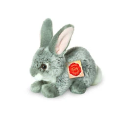 Teddy Hermann 93701 Hase Sitzend Grau Ca. 18cm Plüsch