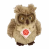 Teddy Hermann 94163 Eule Graubraun Plüsch Kuscheltier Ca 17 Cm