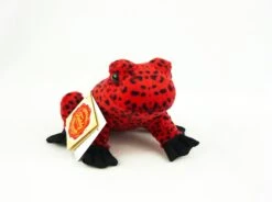 Teddy Hermann 92030 Frosch Rot Plüsch Kuscheltier Ca 13cm