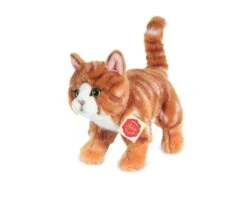 Hermann Teddy 90682 Katze Stehend Rot Getigert 20 Cm