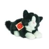 Hermann Teddy 90689 Katze Liegend Schwarz/weiß 20 Cm