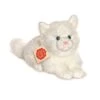 Hermann Teddy 90696 Katze Liegend Weiß 20 Cm