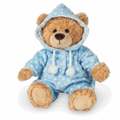 HERMANN TEDDY 91387 Schlafanzugbär Blau 30 Cm