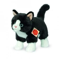 Hermann Teddy 91820 Katze Stehend Schwarz/weiß 20 Cm