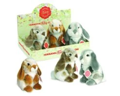 Hermann Teddy 93760 Hase Hockend 19 Cm - 3-farbig Sortiert