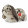 HERMANN TEDDY 93797 Widderkaninchen Sitzend Grau-weiß 30 Cm