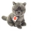 Teddy Hermann 91825 Kartäuser Katze Sitzend 20cm Plüsch Kuscheltier Katze