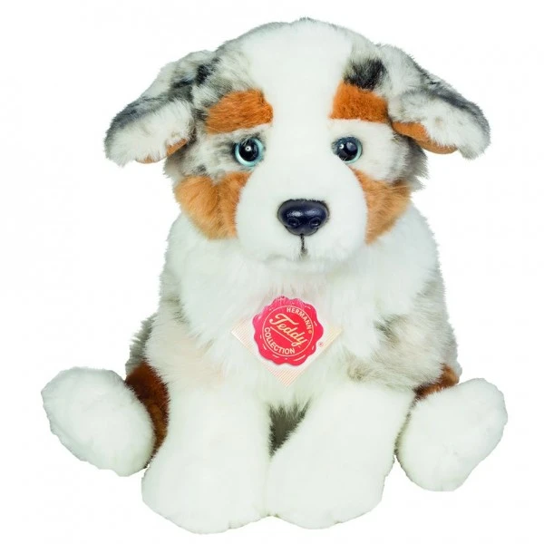 Teddy Hermann 91935 Australian Shepherd Welpe Sitzend 22cm Plüsch Kuscheltier 1 Teddy Hermann 91935 Australian Shepherd Welpe Sitzend 22cm Plüsch Kuscheltier