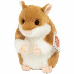 Teddy HERMANN® Hamster Beige - Weiß, 16 Cm