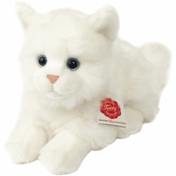 Teddy HERMANN® Katze Britisch Kurzhaar Weiß, 20 Cm