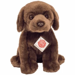 Teddy HERMANN® Labrador Sitzend Dunkelbraun 25 Cm